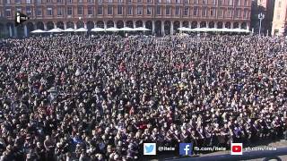 Charlie Hebdo minute de silence nationale dans toute la France [upl. by Ragouzis]