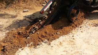 Bobcat Skid Steer Trencher [upl. by Milda]