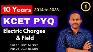 KCET PYQs Electric Charges amp Field physics kcetpyq kcetphysicspyqs [upl. by Ociram]