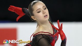 Russian 15 year old Valieva WINS GOLD in stunning Grand Prix debut  NBC Sports [upl. by Ardnu]