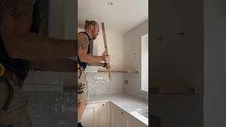 Fitting a bespoke oak floating shelf diy carpentry woodwork howto bespoke interiordesign [upl. by Adnilab]