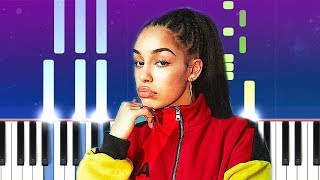 Jorja Smith  Be Honest Piano tutorial [upl. by Airetnahs158]