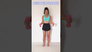 FULL BODY STANDING PILATES WITH DUMBBELLS💪 pilates fitness workout fullbody fatburn weightloss [upl. by Veronica]