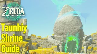 Zelda Tears of the Kingdom Taunhiy shrine guide  walkthrough combat training archery [upl. by Eibbil]