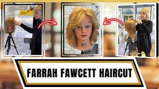 How To Give The Farrah Fawcett Haircut  70s Hair Tutorial by Coach Kimmy [upl. by Zosi]