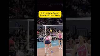 Ang pangmalakasang spike ni MVP Pons creamline bernadethpons pvl volleyballplayer fyp [upl. by Keeley]