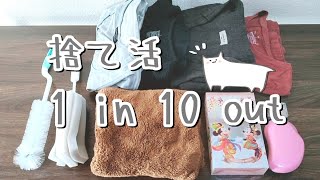 【断活】1 in 10 out｜ゆるミニマリストの不要品処分 [upl. by Elijah619]