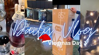 Vlogmas Day 3 He’s So Extra • New Home Decor • Decorating • Cleaning and Doing Laundry amp More [upl. by Idnil]