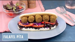 Falafel Pita Sandviç Nasıl Yapılır  Evde Falafel Pita Yapımı  Pratik Yemek Tarifleri [upl. by Ytte891]