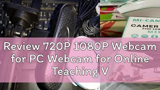 Review 720P 1080P Webcam for PC Webcam for Online Teaching Video Calling Recording Web Cam Computer [upl. by Cordy]