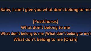 Post Malone  What Dont Belong To Me  Karaoke  Lyrics [upl. by Panthia37]