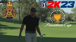 PGA Tour 2K23 Royal Montreal Golf Club 2024 Presidents Cup [upl. by Nisse]