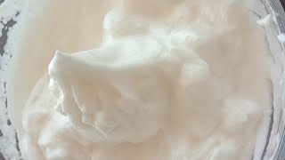 Egg white whipping cream recipe  Without electric beater  Shorts [upl. by Gluck]