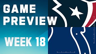 Houston Texans vs Indianapolis Colts  2023 Week 18 Game Preview [upl. by Mccourt]