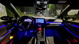 2022 VW Golf GTI Clubsport Edition 45  at night  Ambientebeleuchtung [upl. by Odnomra]