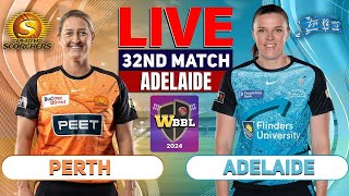 🔴Live Adelaide Strikers Women vs Perth Scorchers Women  32nd Match  Cricket Score amp Commentary [upl. by Elynad]