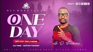 ONE DAY  AD FREDERICK  THE REVELATION TEMPLE [upl. by Storm]