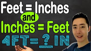 Convert Feet to Inches and Inches to Feet Step by Step [upl. by Simetra]