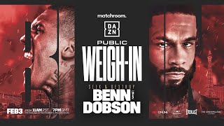 Conor Benn Vs Pete Dobson Weigh In [upl. by Yup]