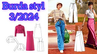 Burda style 32024 full preview and complete line drawings [upl. by Shira]