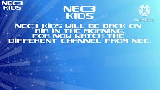 NEC3 Kids  Continuity and Closedown 31st October 2014 [upl. by Langdon]