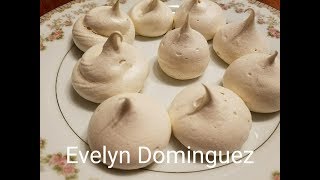 Receta de Merengue o Suspiros Paso a paso bien fácil de hacer [upl. by Enitnatsnoc]