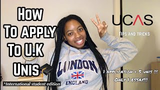 How to Apply to UK 🇬🇧 Universities  UCAS  Step by Step  International Student Edition [upl. by Dosi]