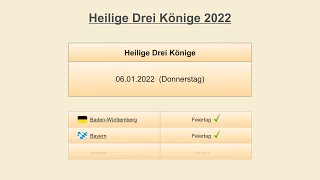 Heilige Drei Könige 2022 [upl. by Demmahom]