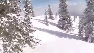 AspensSnowmass Ski Area Best Sunny Powder Day of 2014 [upl. by Siroled669]