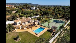 Attractive family home with sea views and a private tennis court for sale near Quinta do Lago [upl. by Yaffit]