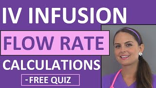 Dosage Calculations for Nursing Students Made Easy on IV Infusion Rate Calculations Video 5 [upl. by Anawyt]