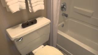 Bathroom Tour Kohler Toilet Days Inn [upl. by Allemrac639]