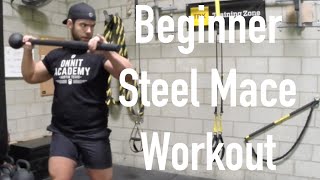 Beginner Steel Mace Workout [upl. by Ailehc]