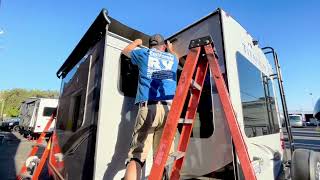 Experts discuss Schwintek slide replacement at RV shop [upl. by Gray358]