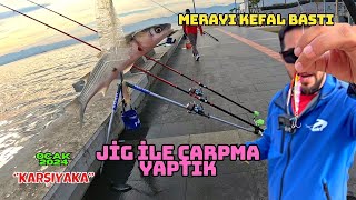 İZMİR KEFAL AVI  JİG İLE ÇARPMA BALIK AVI fishing balıkavı izmir [upl. by Maro]