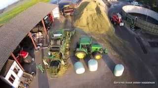 Maishakselen 2014 amp Maisbalen Persen  Maize silage Orkel MP 2000 Compactor [upl. by Vasiliu]