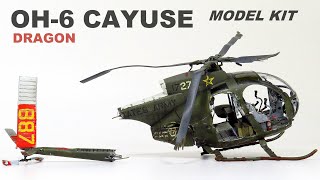 BUILDING OH6A CAYUSE  Vietnam Diorama  135 SCALE HELICOPTER MODEL [upl. by Itsirhc733]