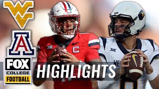 Arizona Wildcats vs West Virginia Mountaineers Highlights  FOX College Football [upl. by Dekow]