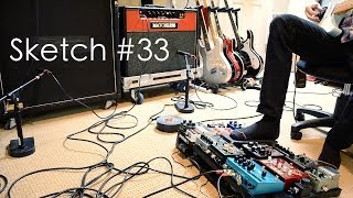 Sketch 33  Using an expression knob with the Strymon BigSky Reverberator [upl. by Znerol]