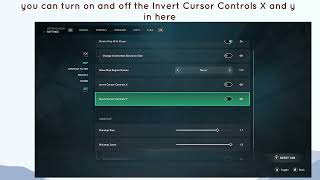 How to Turn on and off Invert Cursor Controls X and y in Valorant console [upl. by Aleka]