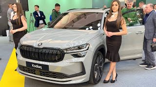 SKODA KODIAQ Sportline 2024  FULL WALKAROUND amp details 193 HP TDI 4X4 [upl. by Eerehs]