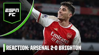 Arsenal 20 Brighton reaction Has Arteta worked out how to get the best of Kai Havertz  ESPN FC [upl. by Eniluqcaj]