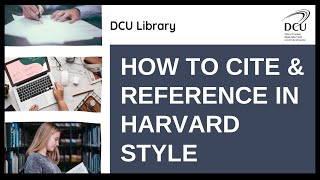 How to cite and reference in Harvard style [upl. by Retsev]