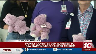 Amarillo family donates 200 Warmies to BSA Harrington Cancer Center [upl. by Beckerman730]