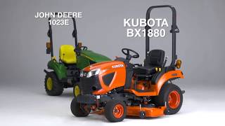 Kubota BX1880 vs John Deere 1023E [upl. by Nolaj600]