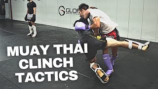 8 Best Muay Thai Clinch Sweeps amp Tactics real time sparring [upl. by Nirtiak623]