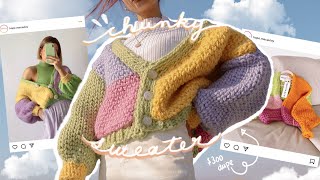 i crochet the 300 chunky sweater of your dreams  hope macaulay inspired [upl. by Joelynn89]