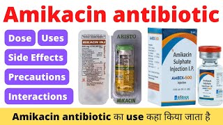 Amikacin injection use hindi  Amikacin sulphate injection ip 250 mg uses in hindi  Amikacin [upl. by Chemarin]