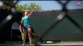 Johanna Konta Practice  Miami Open 2018 [upl. by Anaimad778]