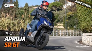 Aprilia SR GT 125 e 200  La prova dello SCOOTER TUTTOFARE di Noale [upl. by Eedahs]